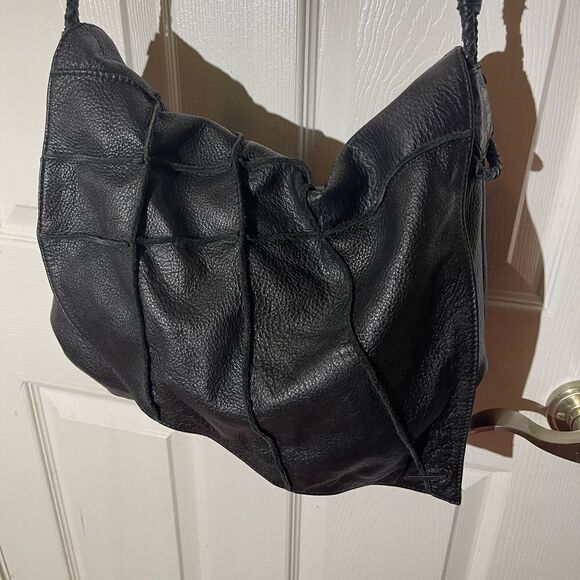 Nixon Soft leather Black Patchwork Hobo shoulder/crossbody medium Bag - Picture 13 of 14